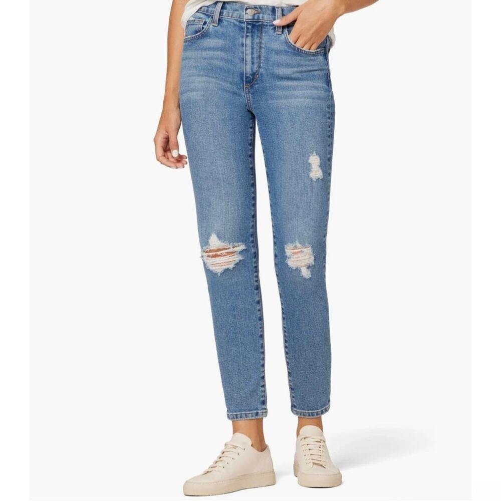 Joe’s Jeans The Tomboy Slim Leg Jean Women's 24 Blue Distressed Ankle